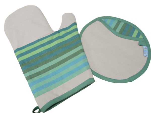 Gant four et/ou Manique de cuisine vert jade AUTHENTIQUE