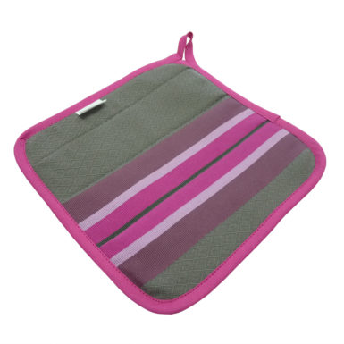 Gant et/ou Manique anti-chaleur fuchsia anthracite PUIVERT