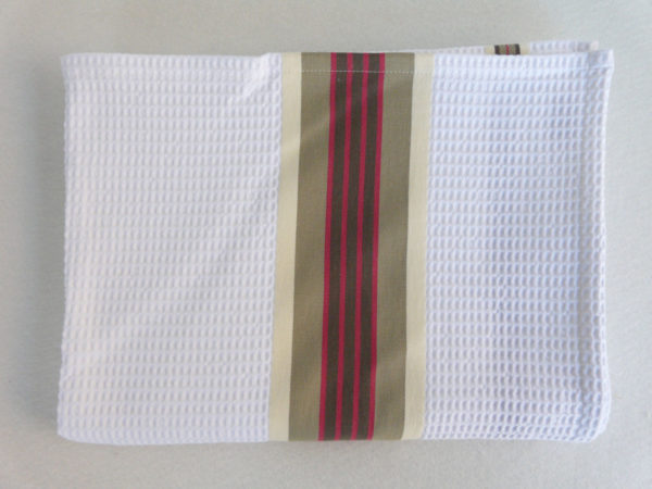 Drap de bain en coton naturel NID D'ABEILLE
