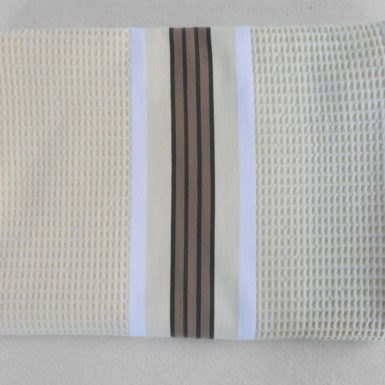 Drap de bain en coton naturel NID D'ABEILLE