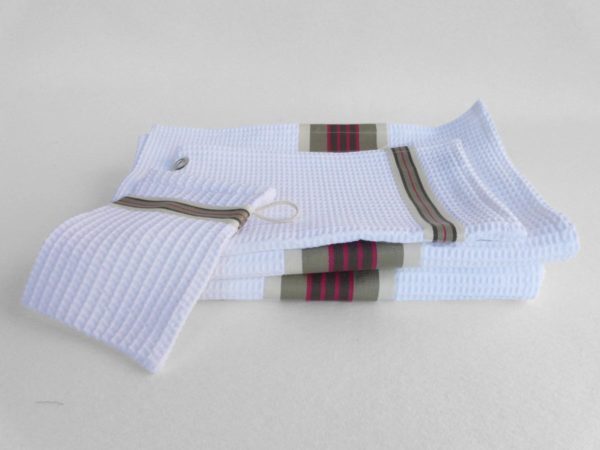 Drap de bain en coton naturel NID D'ABEILLE