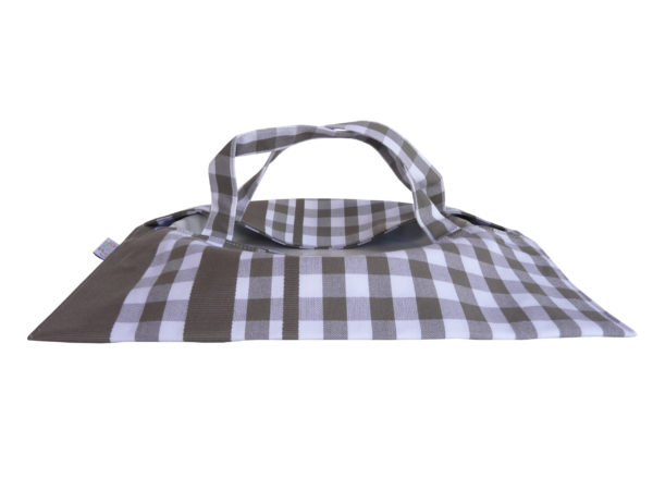 Sac à tarte – Porte Plat à carreaux gris GUINGUETTE