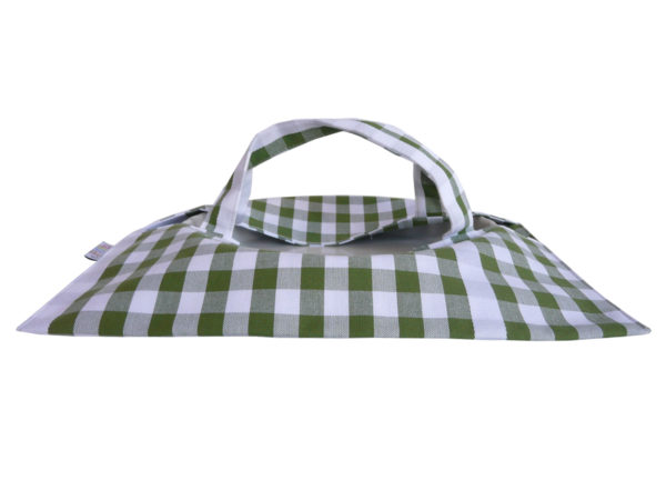 Sac à tarte – Porte Plat à carreaux vert GUINGUETTE