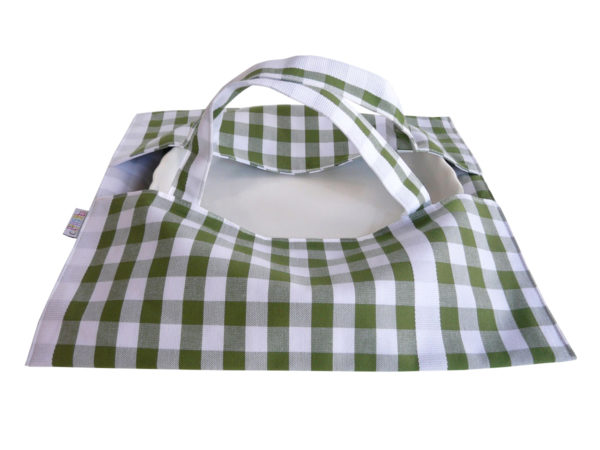 Sac à tarte – Porte Plat à carreaux vert GUINGUETTE