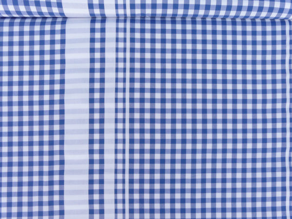 Tissu au mètre en coton à carreaux bleu GUINGUETTE – Image 4
