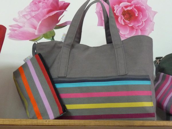 Sac fourre tout gris TUTTI FRUTTI