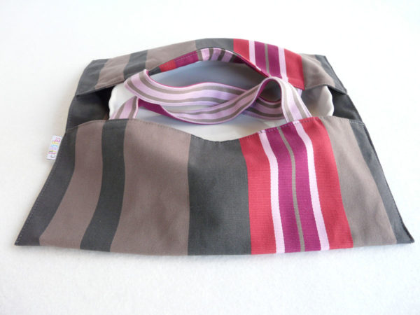 Sac à tarte – Porte Plat gris et prune FOIX