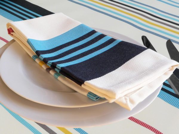 Serviette de table bleu CAMON