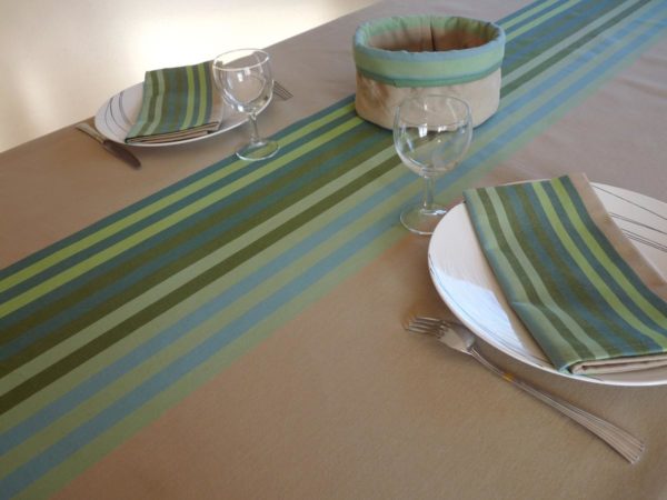 Nappe de table vert AUTHENTIQUE