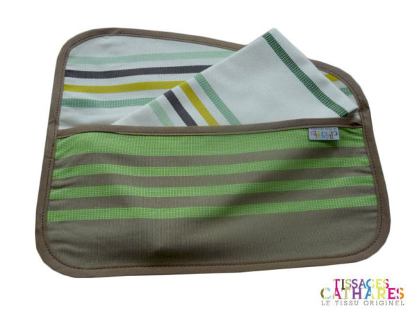 Pochette serviette vert CAMON – Image 2