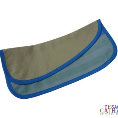 Pochette serviette bleu AUTHENTIQUE