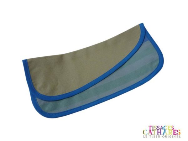 Pochette serviette bleu AUTHENTIQUE