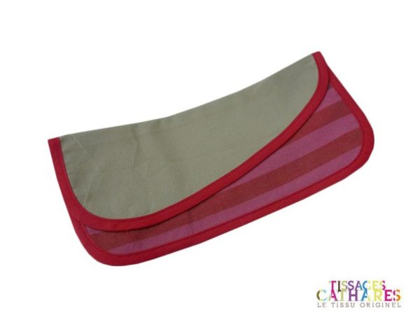 Pochette serviette carmin AUTHENTIQUE