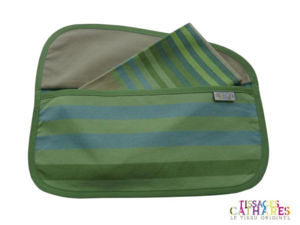 Pochette serviette jade AUTHENTIQUE – Image 2