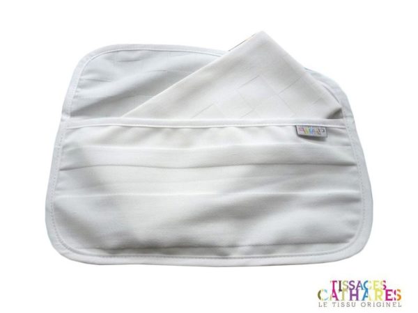 Pochette serviette blanche ROQUEFIXADE – Image 2