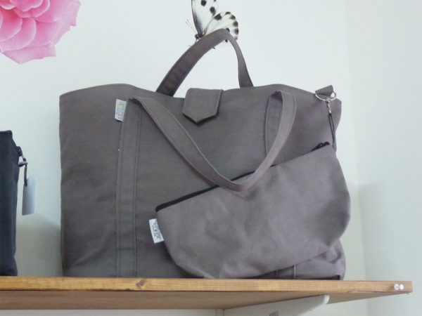 Sac fourre tout gris anthracite uni TISSAGES CATHARES