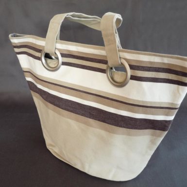 Sac shopping beige et marron TUTTI FRUTTI