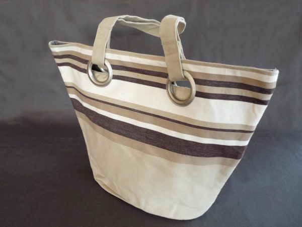 Sac shopping beige et marron TUTTI FRUTTI