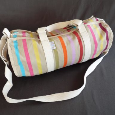 Sac de sport beige tissu TUTTI FRUTTI