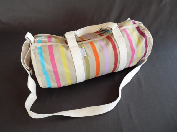 Sac de sport beige tissu TUTTI FRUTTI