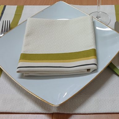 Serviette de table vert amande PUIVERT