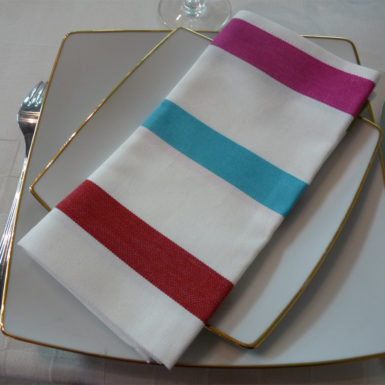 Serviette de table blanc TUTTI FRUTTI