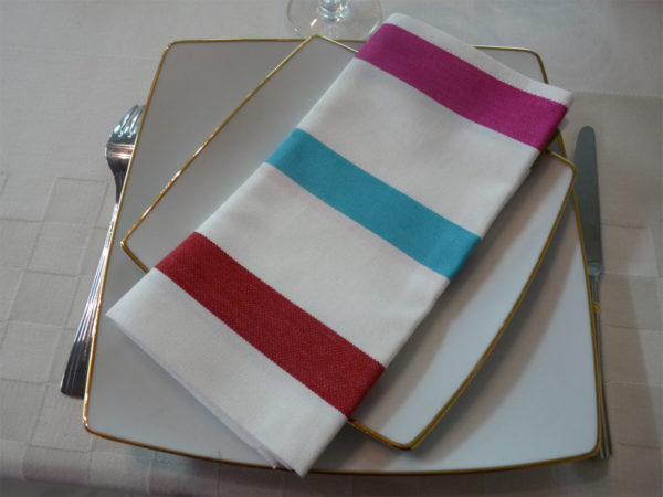 Serviette de table blanc TUTTI FRUTTI