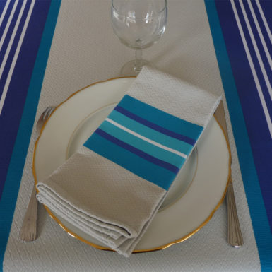 Serviette de table bleu PUIVERT