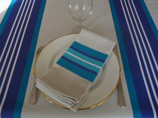 Serviette de table bleu PUIVERT