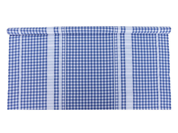 Tissu au mètre en coton à carreaux bleu GUINGUETTE