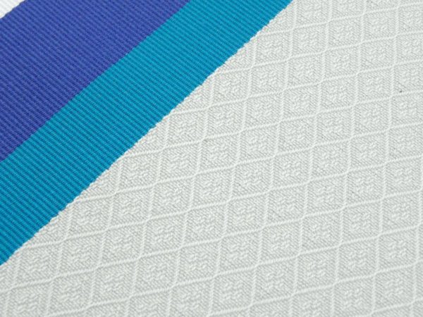 Tissu au mètre damassé bleu Océan PUIVERT