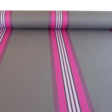 Tissu au mètre damassé gris et rose PUIVERT