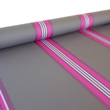 Tissu au mètre damassé gris et rose PUIVERT