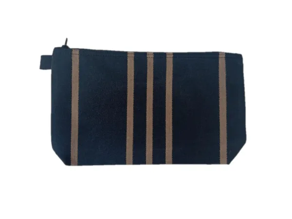Trousse de toilette anthracite doré