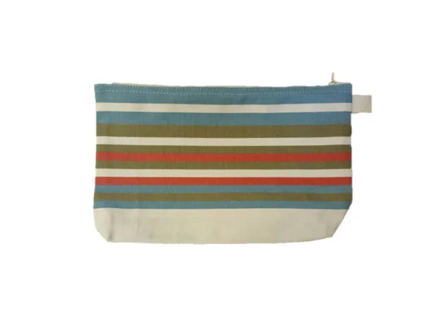 Trousse de toilette bleu azur et rouge