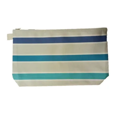 Trousse de toilette rayée bleu indigo