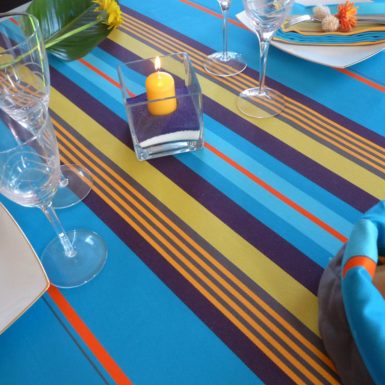 Nappe de table bleue MIREPOIX