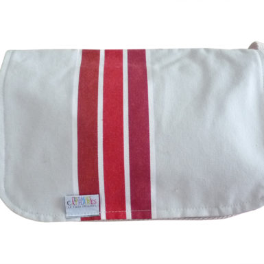 Sac à bandoulière à rayures rouge TISSAGES CATHARES