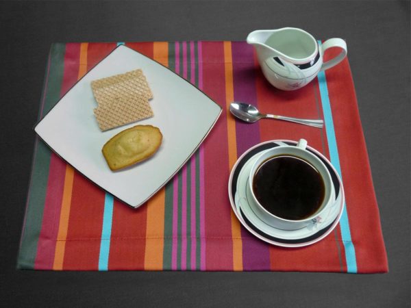 Set de table en tissu rouge MIREPOIX