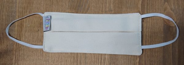 Masque de protection tissus "allégé" avec élastiques derrière les oreilles
