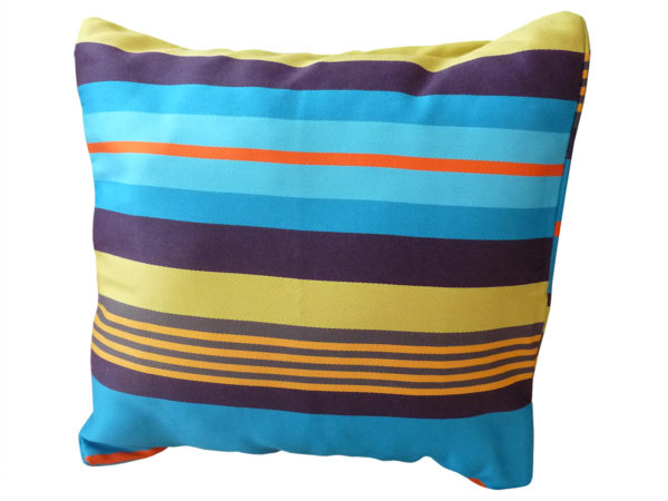 Coussin déhoussable bleu lagon MIREPOIX