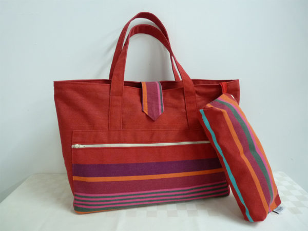 Sac fourre tout rouge MIREPOIX