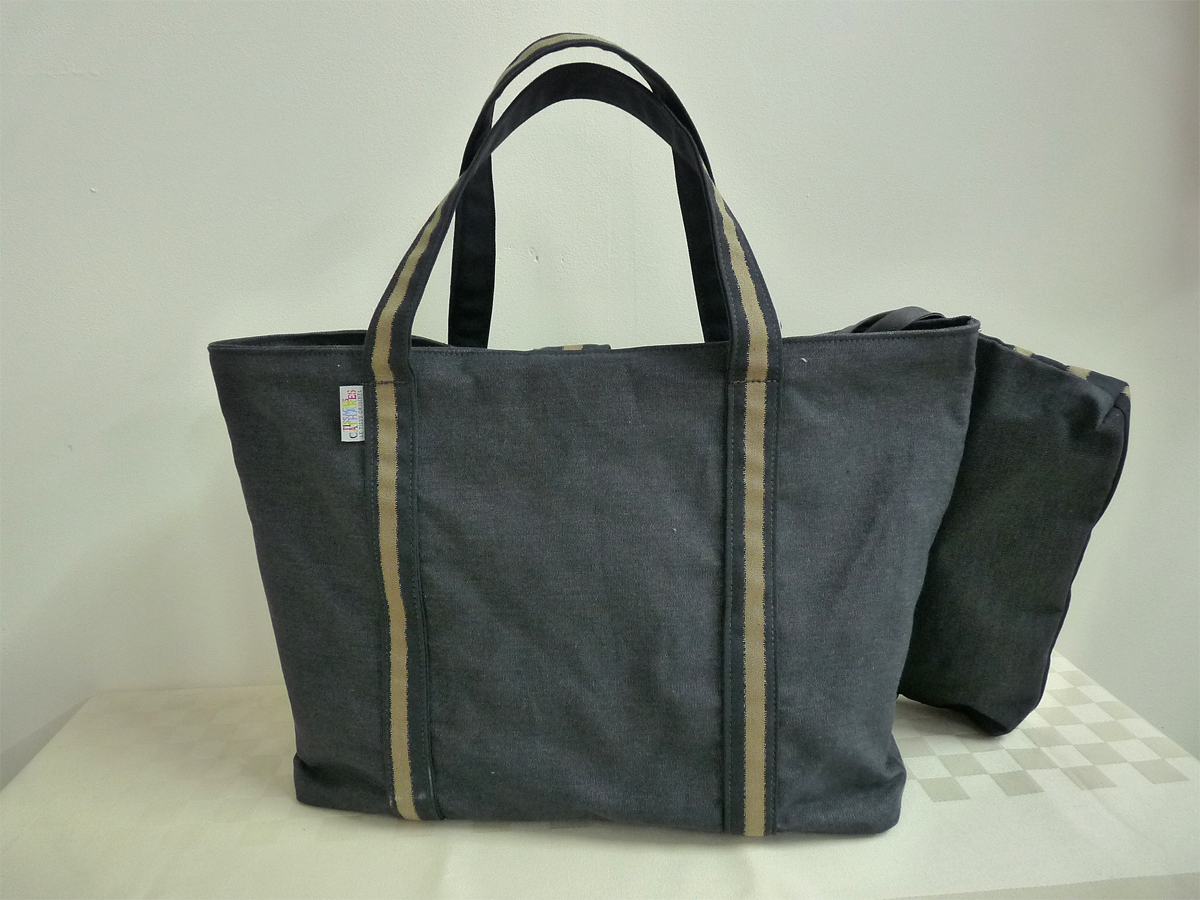 Sac fourre tout femme tissu deals