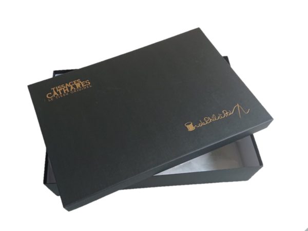 Box vide noir et or TISSAGES CATHARES – Image 2
