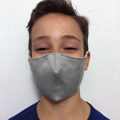 nouveau masque tissu enfant gris