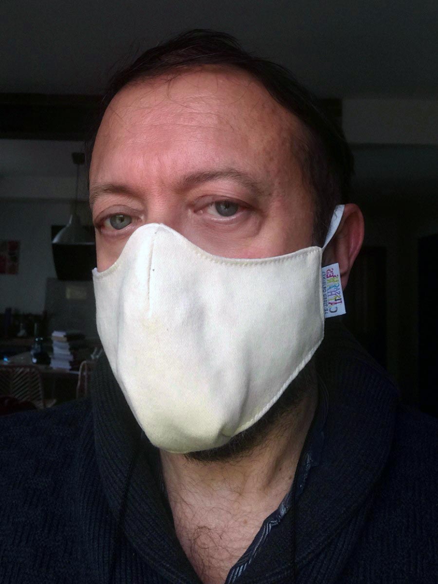 Nouveau masque de protection tissus pour adulte, modèle homme