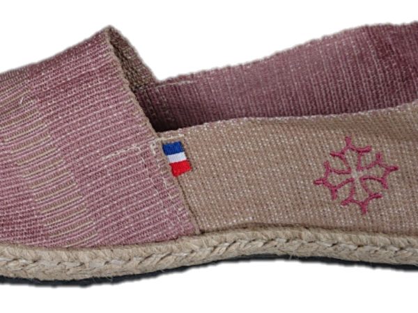 Lespadril vieux rose & marron – Image 2