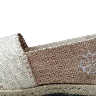 Espadrille beige et marron Made in France