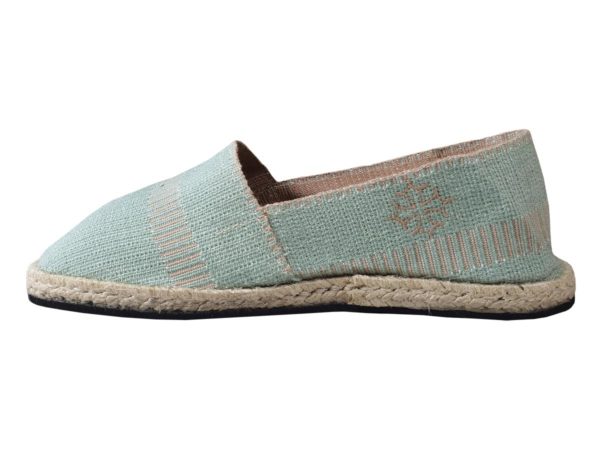 Espadrille menthe Made in France