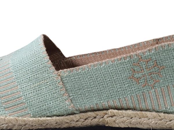 Espadrille menthe Made in France